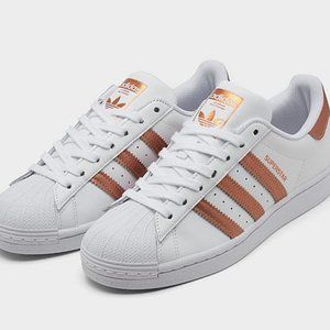 Adidas ORIGINALS Superstar White/Copper Sneakers sz 7